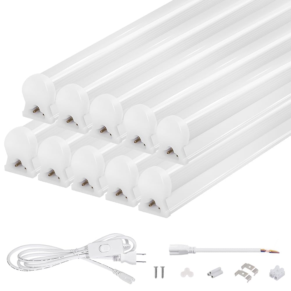 

High-Brightness 2800LM Integrated LED Fluorescent Light, 40W18W, Daylight White, 120cm, 100V200V Compatible, Low Noise, High Temperature Resistance,