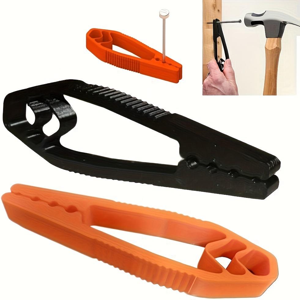 Portable Nail Fixing Tools Woodworking Safety Nail Holder Pliers Plastic Slip Joint Finger Guard for Woodworking DIY Hammering
