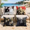 Anime TTokyo Revengers Cushion Cover Silky Short Plush Invisible Zipper Dustproof Sofa Pillow Case For Home Decor