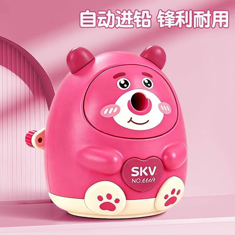 Cute Cartoon Animal Shaped Durable Manual Pencil Sharpener For Kids Students