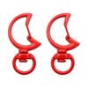 31X39mm Candy Colored Alloy Shell Shaped Spring Buckle Special-shaped DIY keychain Accessories Creative Accessories Hanging Ornaments