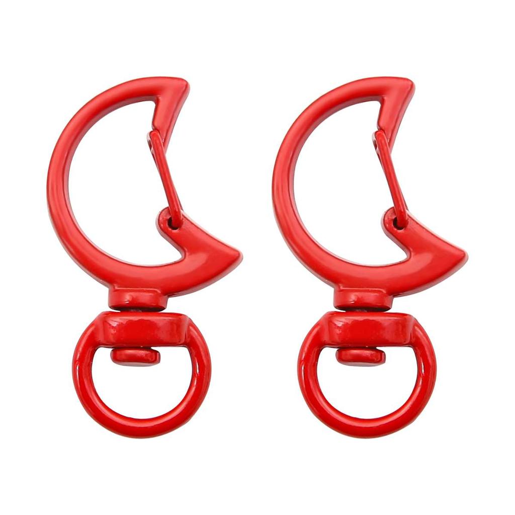 31X39mm Candy Colored Alloy Shell Shaped Spring Buckle Special-shaped DIY keychain Accessories Creative Accessories Hanging Ornaments