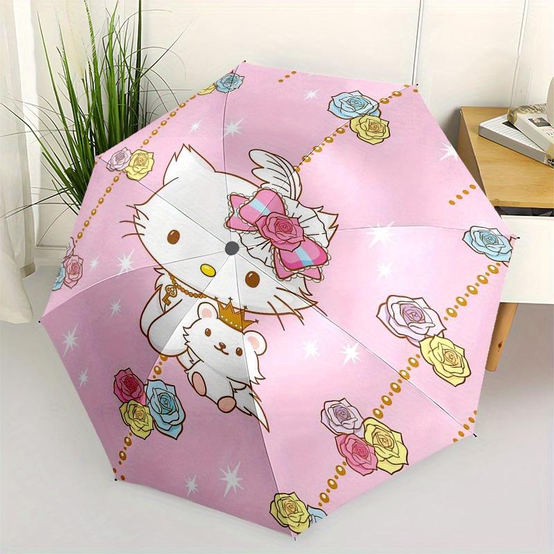 

1pc Hello Kitty Royal Celebration Umbrella with Plastic Handle,Suitable for All Seasons Home Travel Outdoor UmbrellaSanlio411