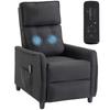 Manual Reclining Massage Chair 160 Degree Dark Gray
