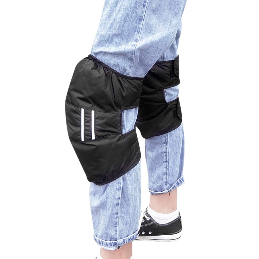 LONTG Down Leg Knee and Knee Pads with Reflective Lightweight and Perfect for Fall and Winter Outdoor Activities like and Warmers, Supports,