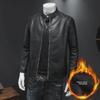 Men's Leather Motorcycle Jacket: Autumn/Winter Casual, Available In Plus Velvet and Thin Styles