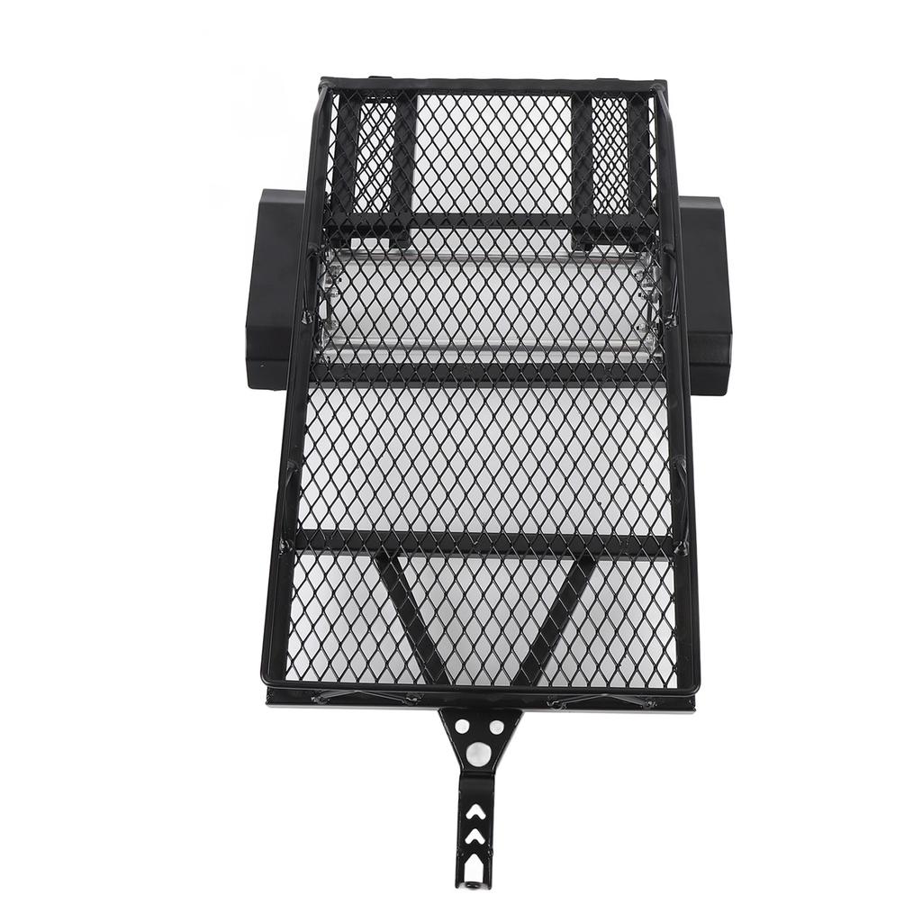 Metal Flatbed Trailer with Hook Hitch Heavy Duty High Stability RC Dual Axles Metal Flatbed Trailer Kit for RC Crawler