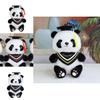 Charmantes Absolventen-Panda-Stofftier Niedliches Kuscheltier Mit Anpassbarem Logo