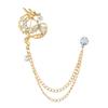 Suit Brooch for Men Auspicious Dragon & Women Collar