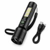 Adjustable Beam COB Side Light Rechargeable Outdoor Flashlight LED Flashlight  Camping Hiking
