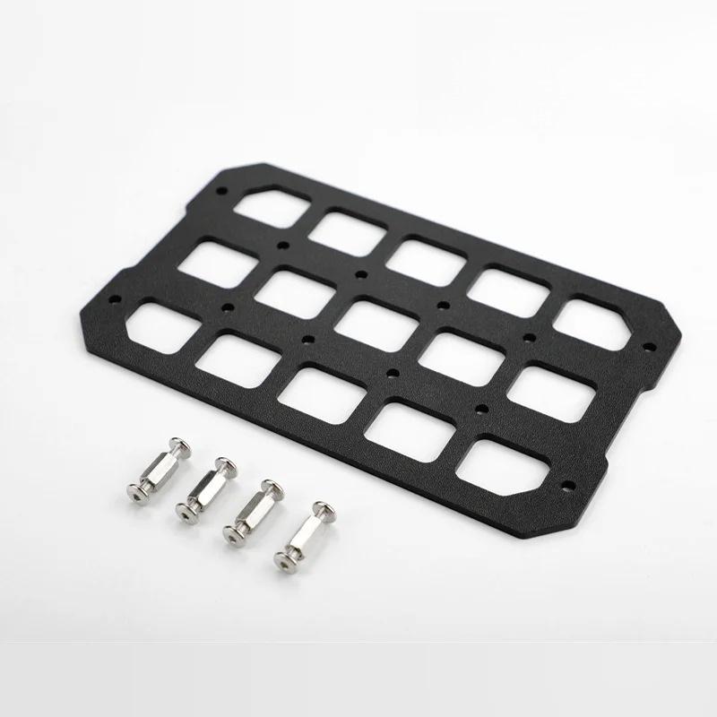 Large-Capacity Tactical Motorcycle Rear Box with Molle-Compatible Mounting Panel