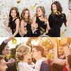 30pcs Golden Noise Makers Glitter Noise Makers Metallic Fringed Party Blowers for Adults Birthday Graduation Sporting Events Party Favor Supplies