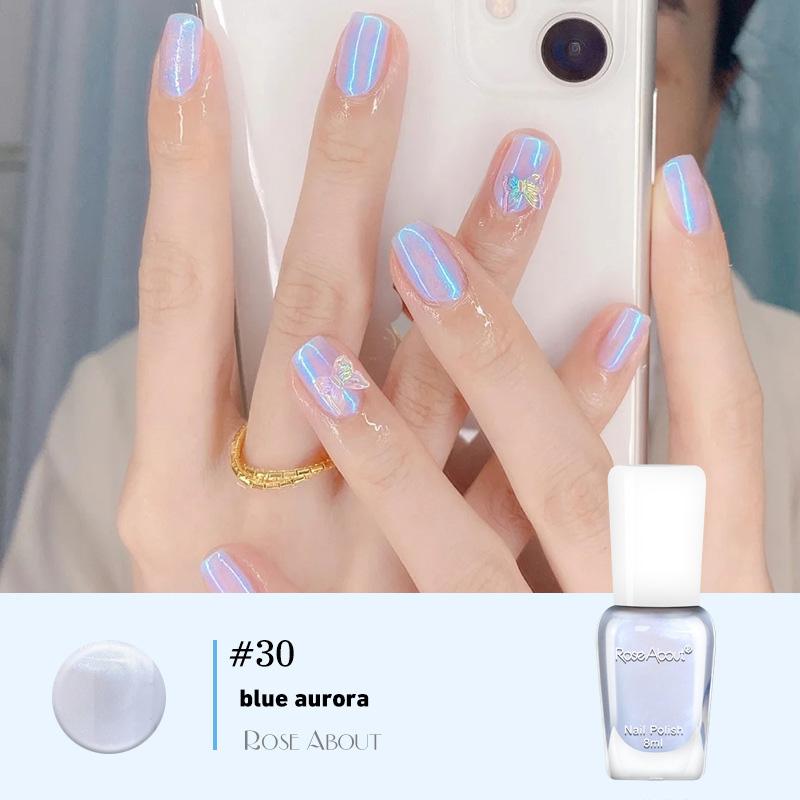 

40 цветов, лак для ногтей без запекания на водной основе, блестящие блестки, долговечный, разрываемый, здоровый, отрываемый, быстросохнущий, телесный лак для ногтей