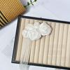 Crystal Beads DIY Decor Accessories Tassel Details 3D Fabric Flowers  For Dress