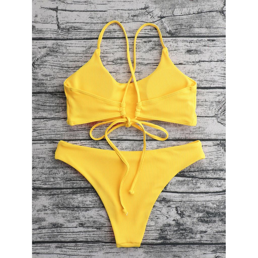 Buy Wrinkled Designer Swimsuit Women Ribbed Orange Luxury Swimwear 2022