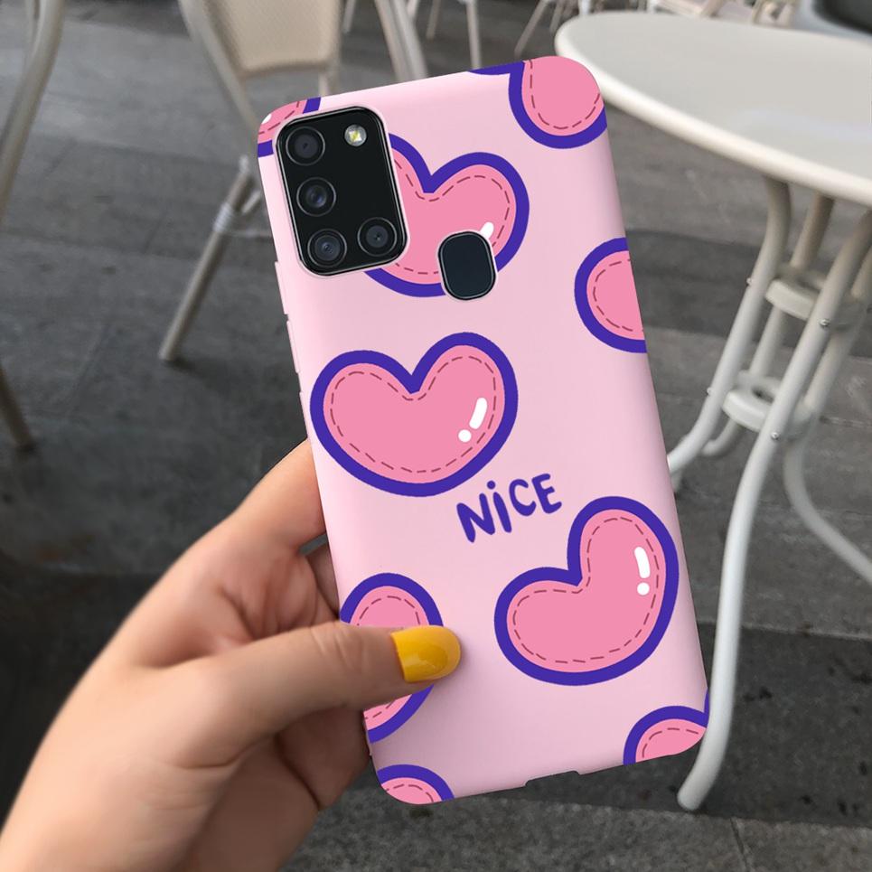 For Samsung A21S Case for Samsung Galaxy A21S A 21S A21 S Case Silicone TPU Soft Matte Phone Case Back Cover Fundas Housing Capa