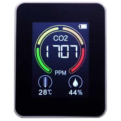 Compteur de concentration de dioxyde de carbone numérique CRECER rechargeable CO2R-100