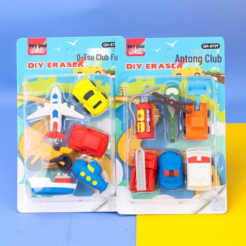 Adorable Cartoon Mini Eraser Set for Students – Perfect Back-to-School Gift