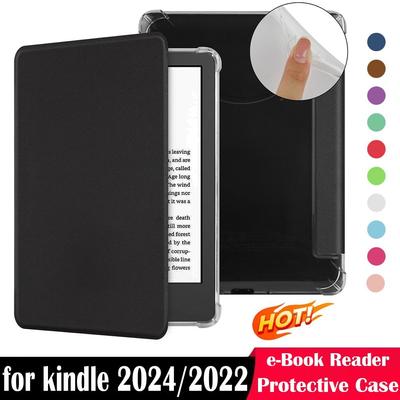 Auto Wake/Sleep e-Reader Case TPU Shockproof Protective Cover Wear Resistant Smart for Kindle Basic 2024/2022 (11th Generation)