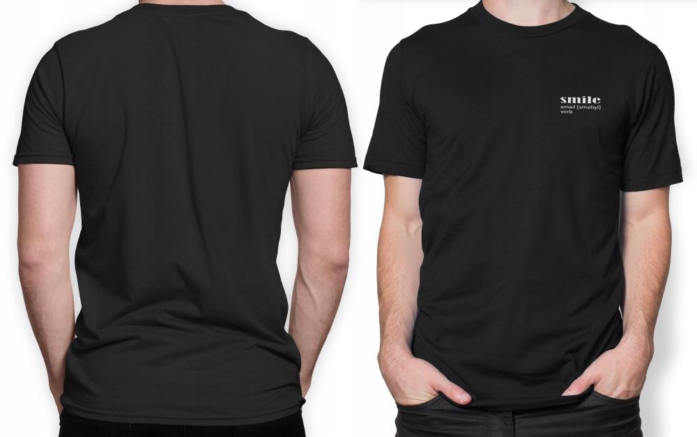 MĘSKI T-SHIRT SMILE ROZMIAR XXL