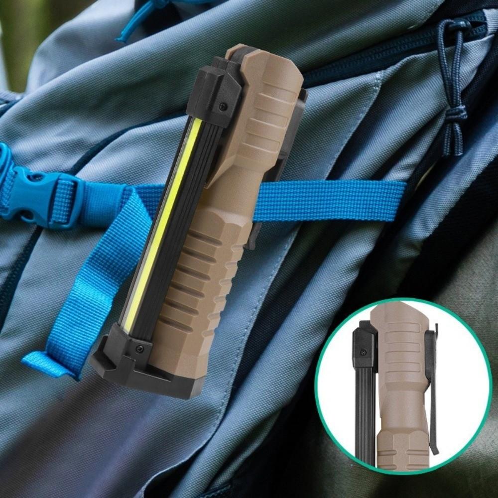 Multi-functional Foldable COB Flashlight Magnetic Base Red SOS Strobe Folding Work Light USB Rechargeable 7 Light Modes