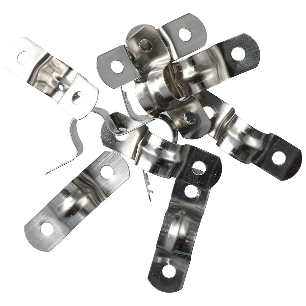 

50Pcs 304 Stainless Steel U Bracket Thickened U Type Water Pipe Clamp Tube Strap Pipe