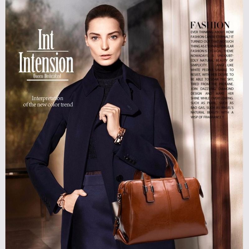 Real Cow Leather Ladies HandBags Women Genuine Leather Bags Totes Messenger Bags Hign Quality Designer Luxury Brand Bag