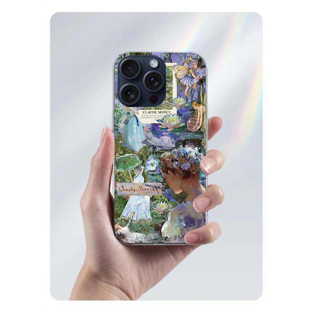 Claude Monet Art Clear Phone Case For Iphone 17 Air 16 Pro Max 15 Pro 14 Plus 17E 16E 11 13 12 Mini Cover Cases Fundas Cell TPU