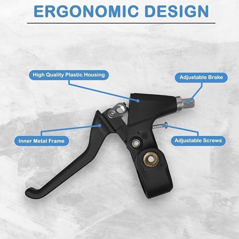 Durable 3-Finger Stainless Steel Bicycle Brake Lever Universal Mountain Road Bike Pads