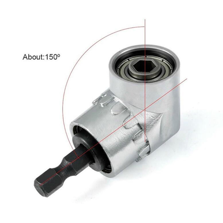 1PCS Right Angle Drilling Corner Screwdriver Holder Drill Bit 105 Degree Extension
