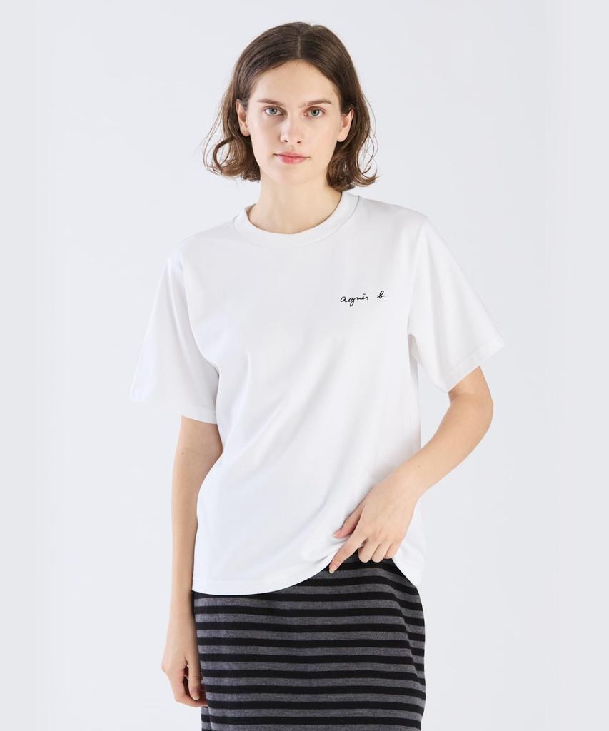 Agnes Logo S179 TS EAT5S179 White B. T-shirt Women's 3(L)