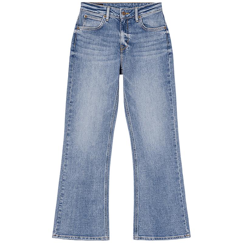 

Lee Women s 427 Standard High-Waist Light Blue Flare Jeans