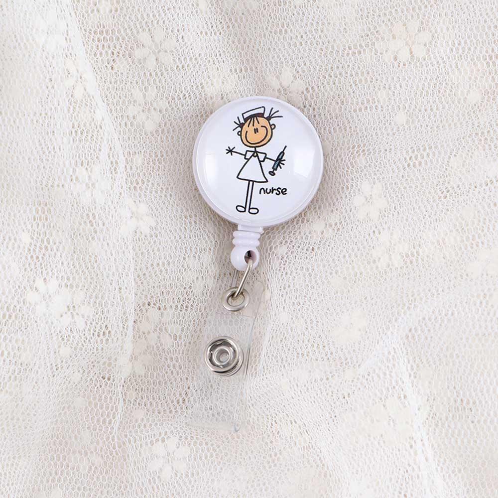 Supplies Medicine ID Card Cartoon Retractable Badge Reel Badge Holder Name Card Holder Nurse Doctor