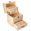 59Slots Essential Storage Box Wooden Oil Case Organizer Container Aromatherapy