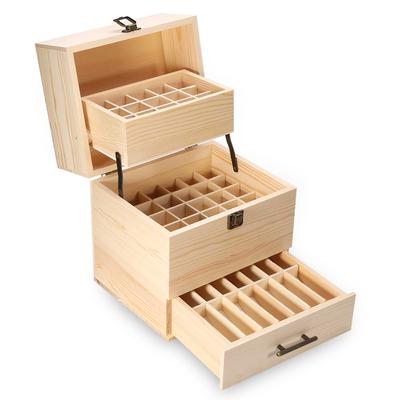 59 přihrádek Základní úložný box Dřevěný kufřík na oleje Organizér Kontejner Aromaterapie