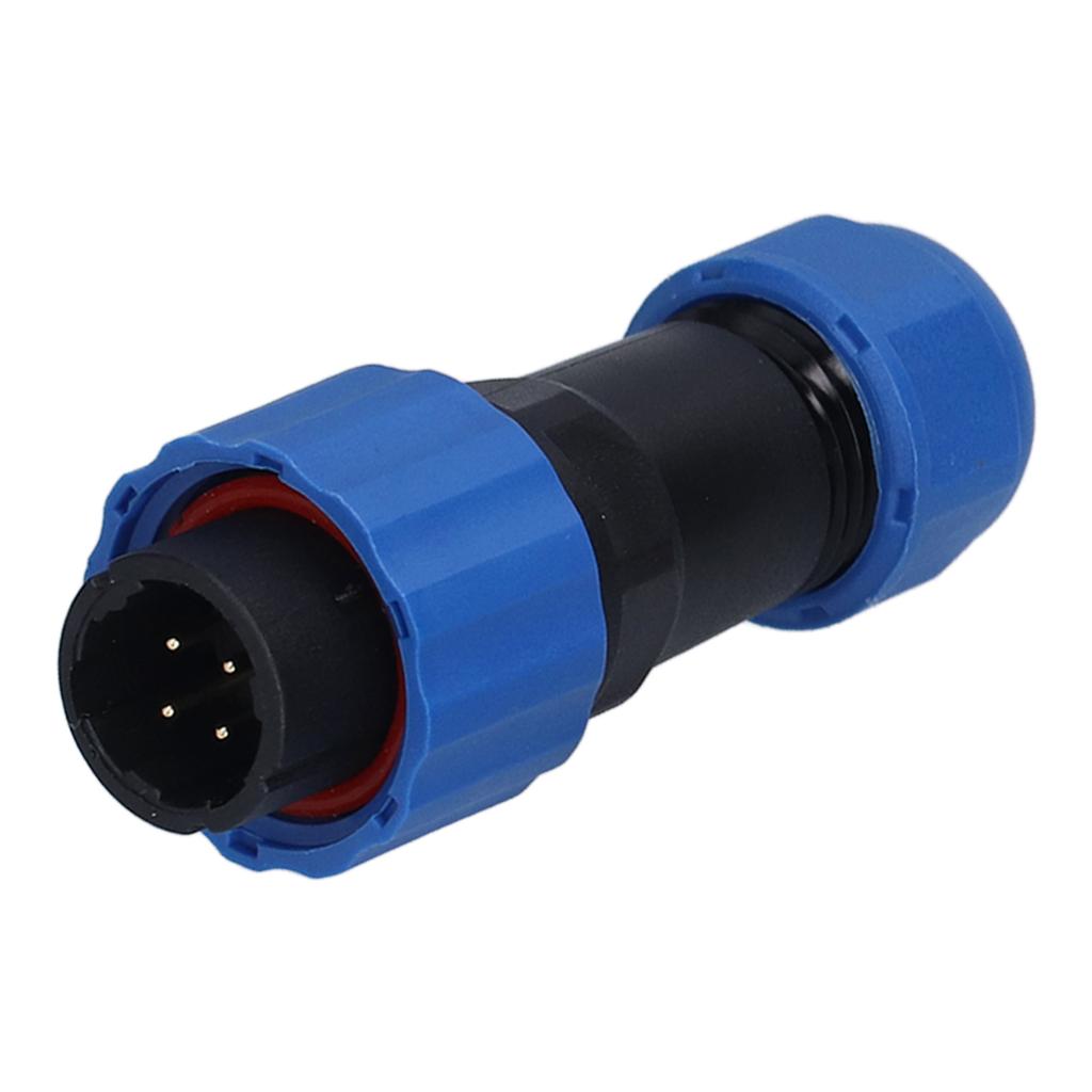 SP16 Flange Waterproof Aviation Plug Socket IP68 Male and Female Butt Joints Flange Waterproof Connector4 Core (250V 5A)
