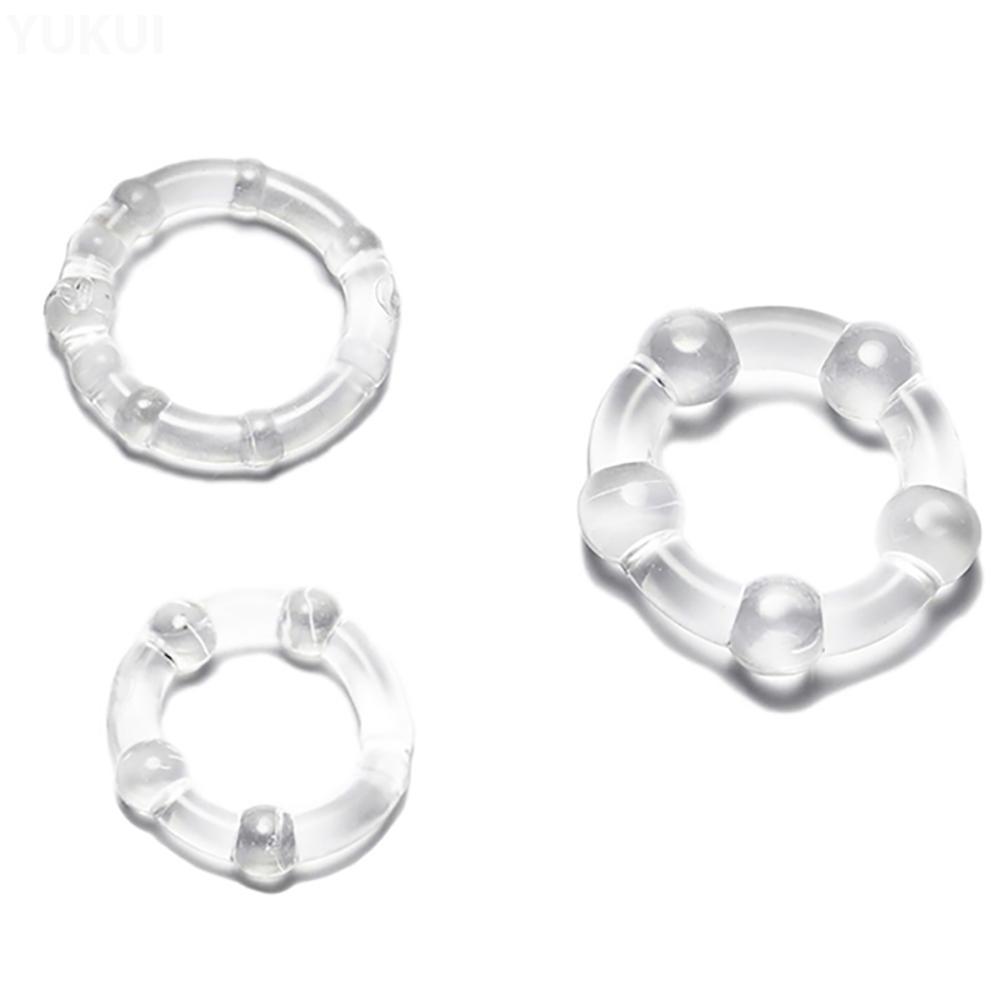 3 stücke Männlichen Penis Ring Cock Ring Verzögerung Ejakulation Scrotal Bindung Ball Stretcher Erweiterung Silikon Cockring Sex Spielzeug Für Männer