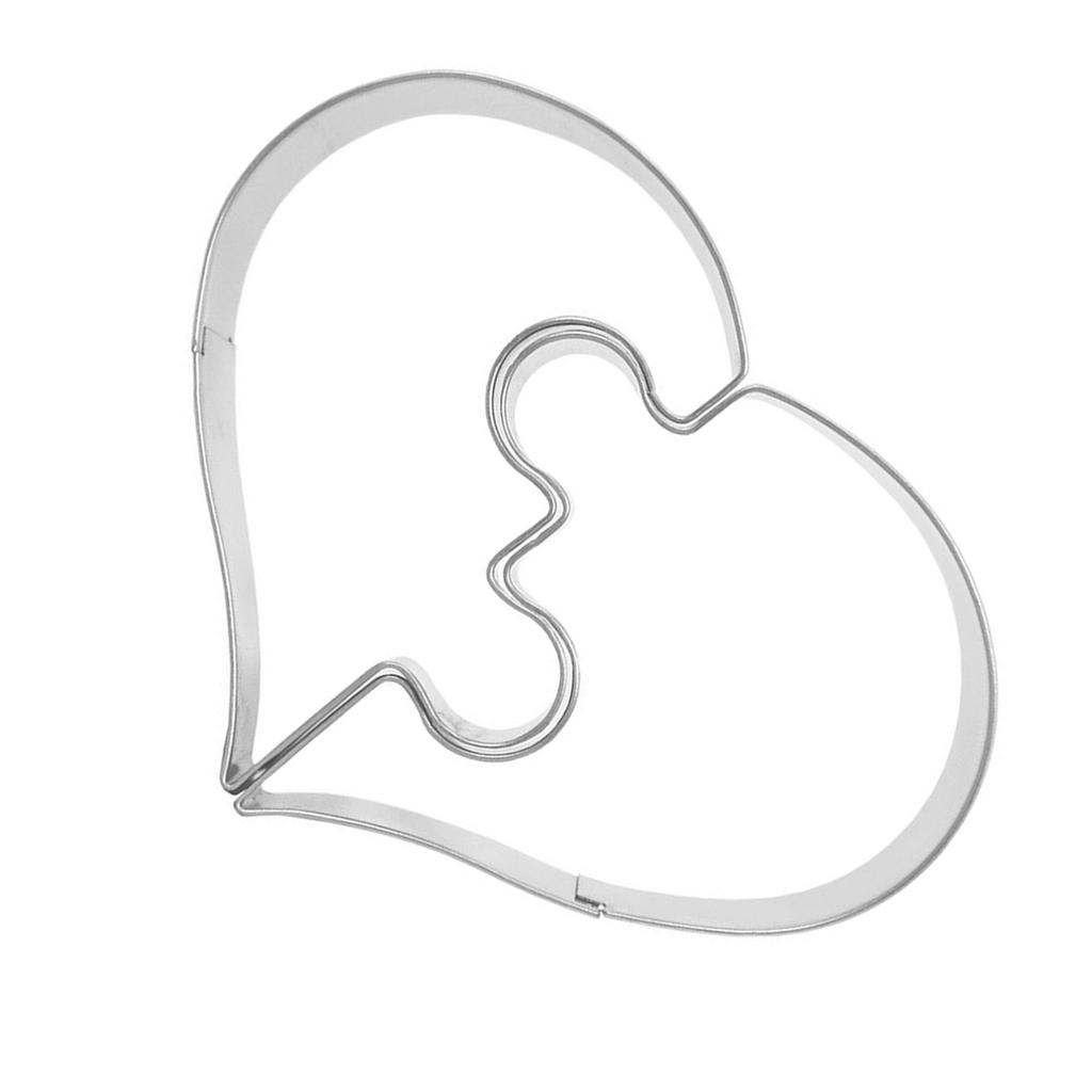 Elegante herzförmige Ausstechformen für Hochzeiten Edelstahl Keksstempel Valentinstag Dessert Backformen