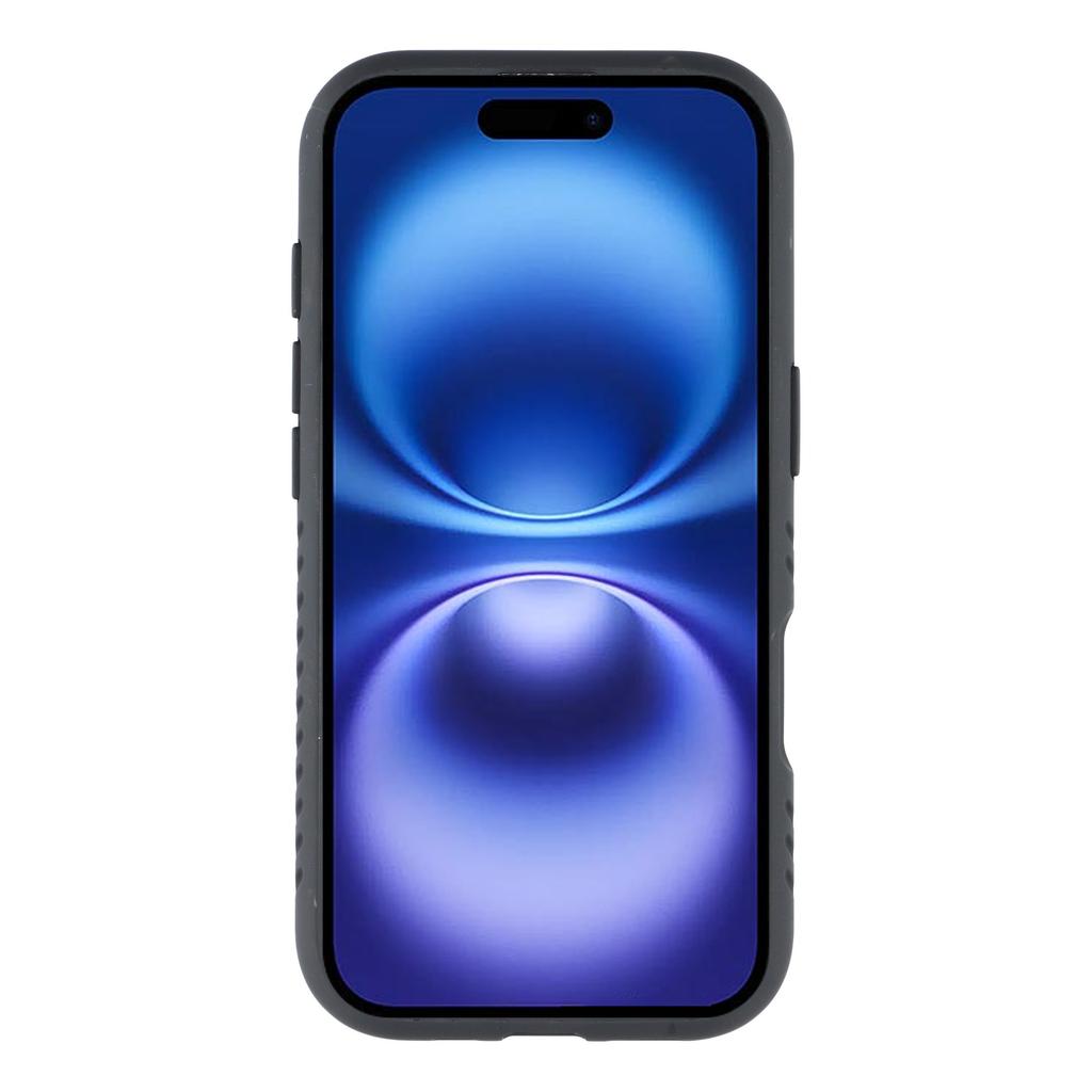 For iPhone 16 Case with Kickstand Shockproof TPU+PC Phone Back Cover