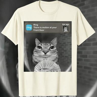 

There Are Amusing and Funny Catprinted Tshirts in Front of Your Door Suitable for Both Unisex and Women As Casual Streetwear 4XL