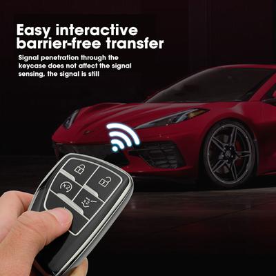 TPU Car Key Cover Remote Fob Case Auto Accessory For Buick Envision S Plus Suburban Tahoe GMC Yukon Sierra 1500 Denali