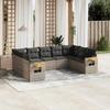 VidaXL Garden Lounge Set with Cushions 9 Pcs, Patio Sofas, Patio Furniture Set, Outdoor Furniture, Grey 3259519