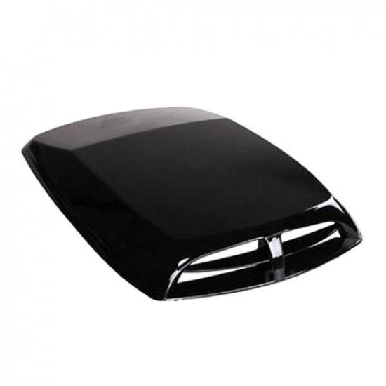 1x Black Universal Car Decorative Air Flow Intake Hood Scoop Vent Bonnet Cover