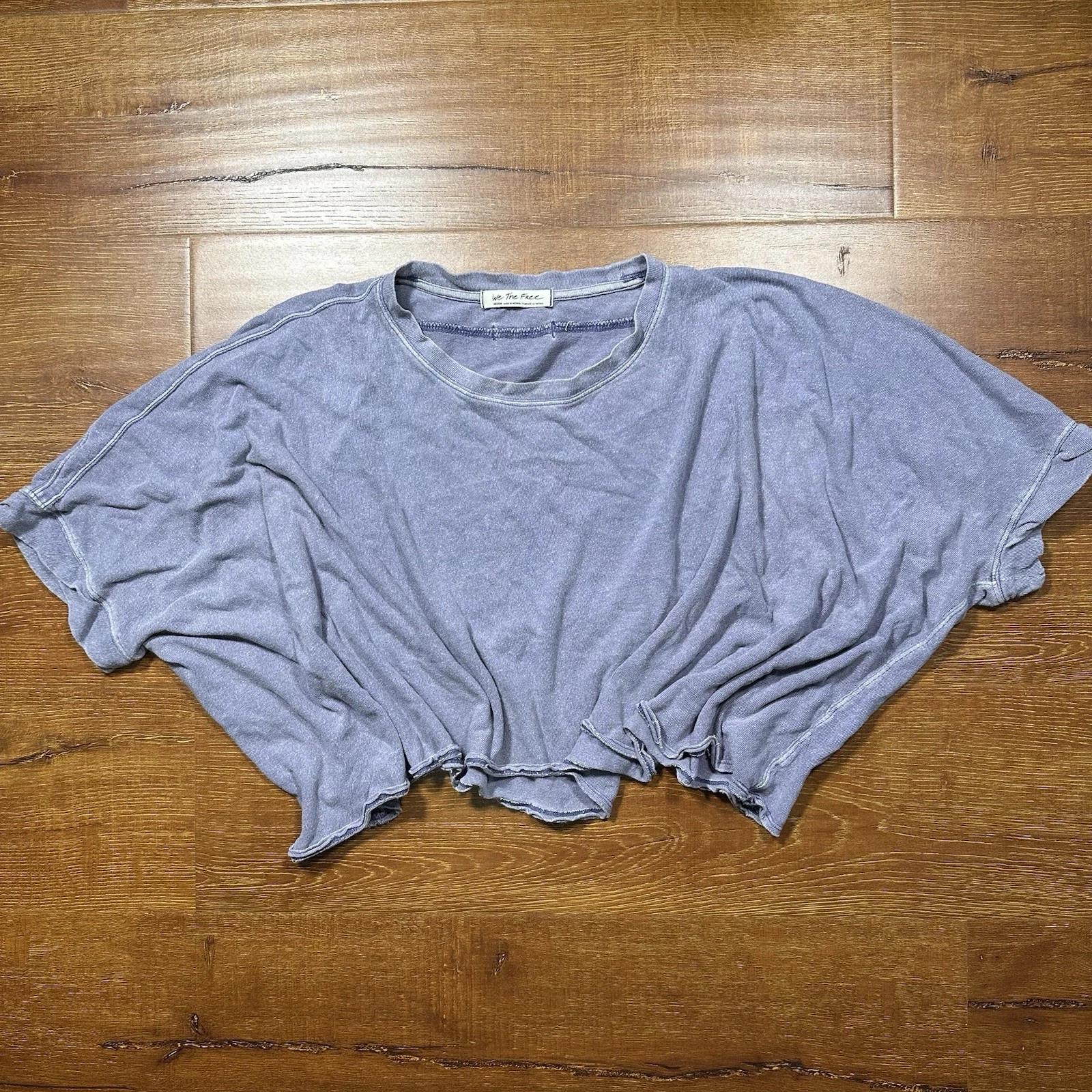 

We The Free Oversized T Shirt Womens M Purple Baggy Relaxed Fit Retro Cotton Alt 2XL