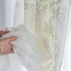 French Vintage Lace Curtains, Semi-Sheer Floral Mesh, Modern Simple Living Room Bedroom Balcony Sheer Curtain Panels, Home Decor