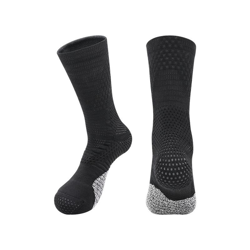 

Cotton Men S Basketball Socks Men S Non-Slip Sweat-Absorbing Breathable Sports Socks Professional American Medium Tube Elite Towel Bottom Socks Lsize,onesizeall(39-44)