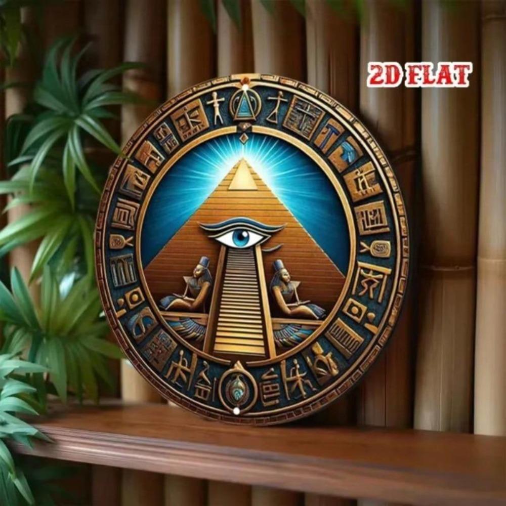 Egyptian Wall Art Metal Tin Sign Vintage Home Bar Cafe Decor