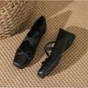 Fashion French Square Head Versatile Shallow Mouth Ballet Flats Women Spring Summer 2025 New Women's Shoes Flat Comfortable Single Shoes