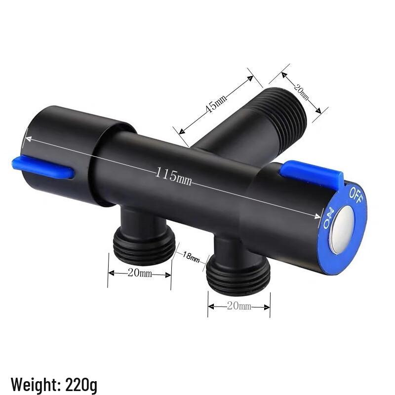 

HUANGCHAO Dual Outlet 3-Way Angle Valve