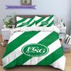 FC St. Gallen Pattern Bedding Set Quilt Cover Pillowcase Home Decor Gift (1 * duvet cover + 2 * pillowcase, without core)